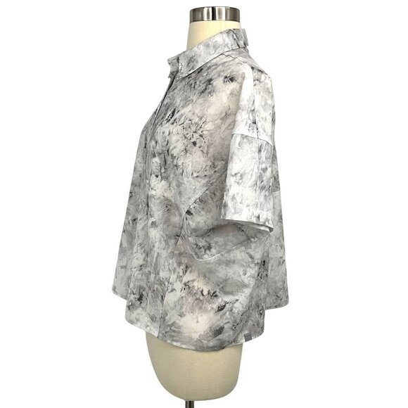 Lululemon Full Day Ahead Short Sleeve Shirt Aquila Rhino Grey Multi Size 4 - Picture 7 of 7